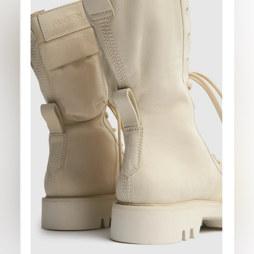 JW ANDERSON 30mm Suede Combat Boots - Picture 4 of 9